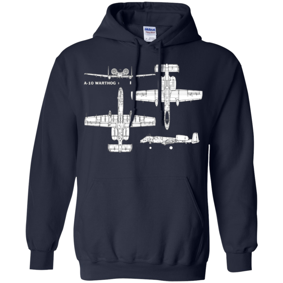 A-10 Warthog Military Aircraft T-Shirt