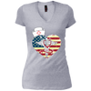 Image of American Flag Nursing Heart National Nurse Week T-shirt