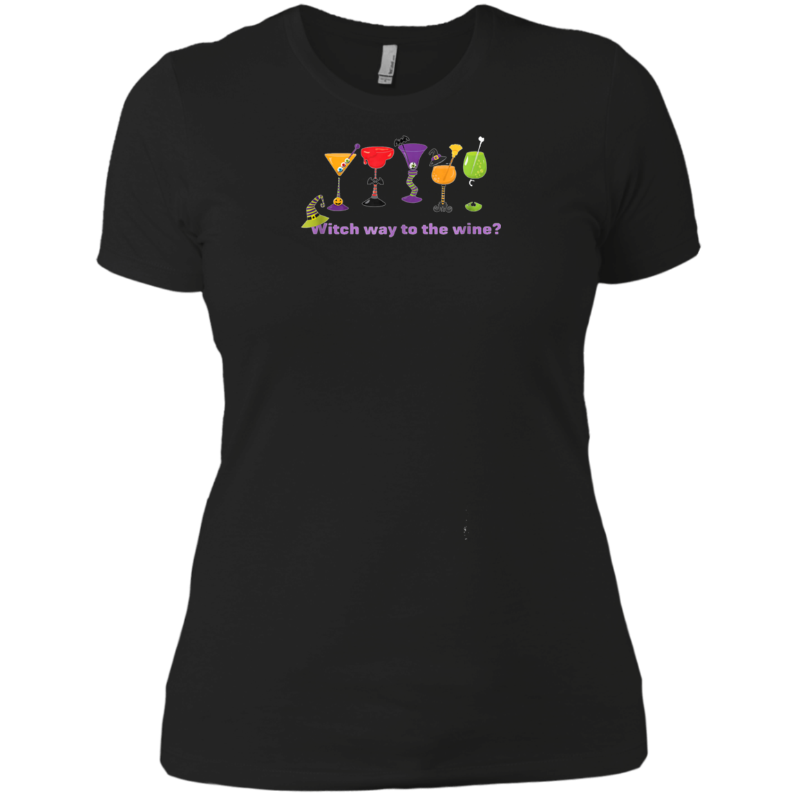 Witch Way To The Wine? Halloween T-Shirt, Cute Halloween Tee