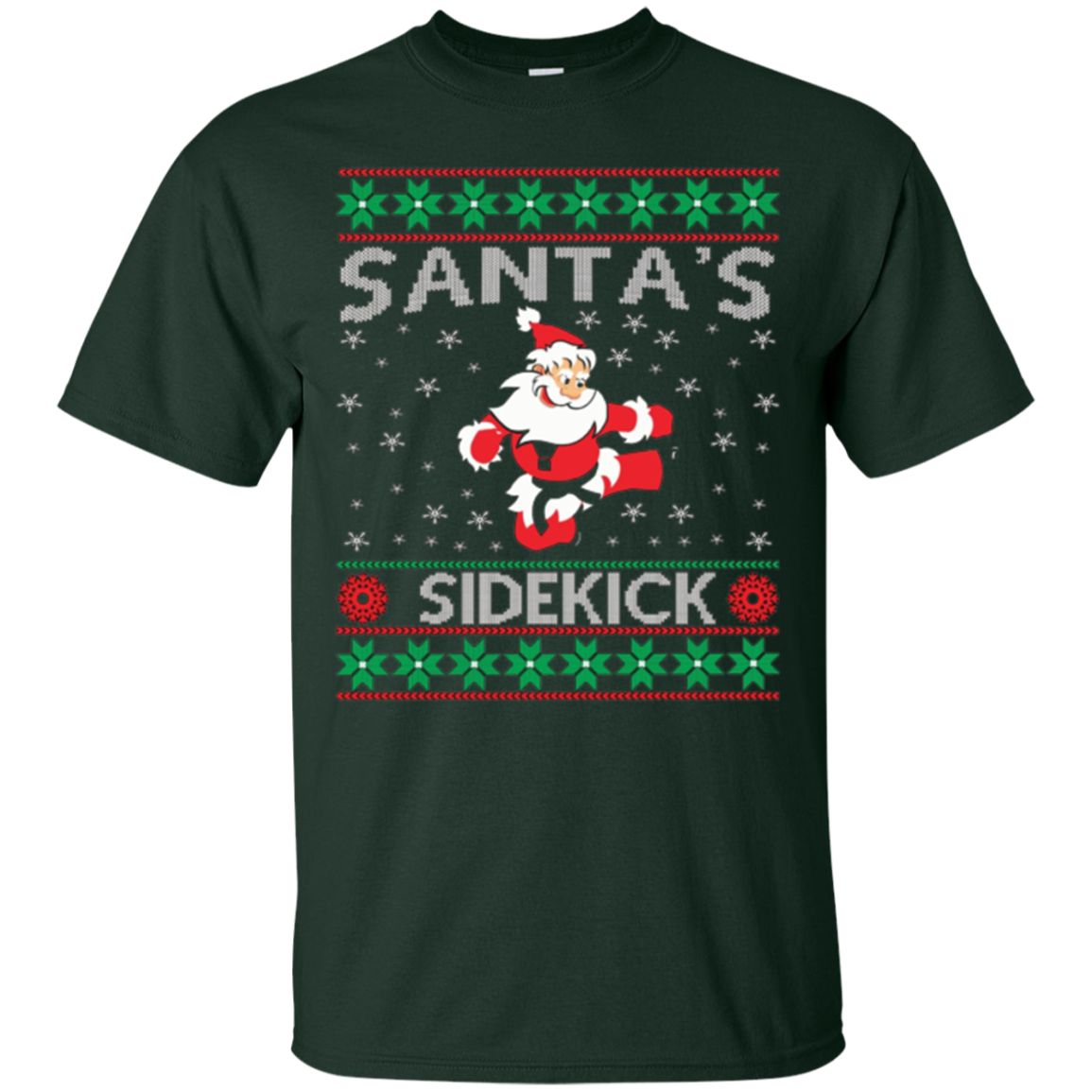 Santa's Sidekick Christmas T-shirt
