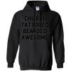 Image of T-shirt barbu tatoué potelé et génial pour homme