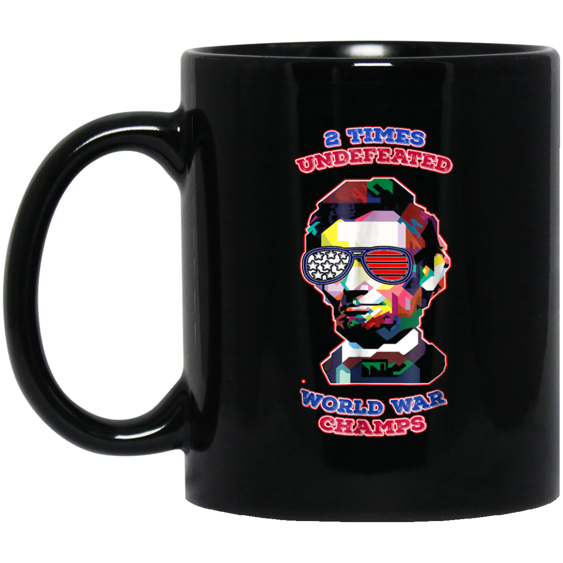 Abe Lincoln USA Flag Sunglasses, 4th Of July Vintage retro T