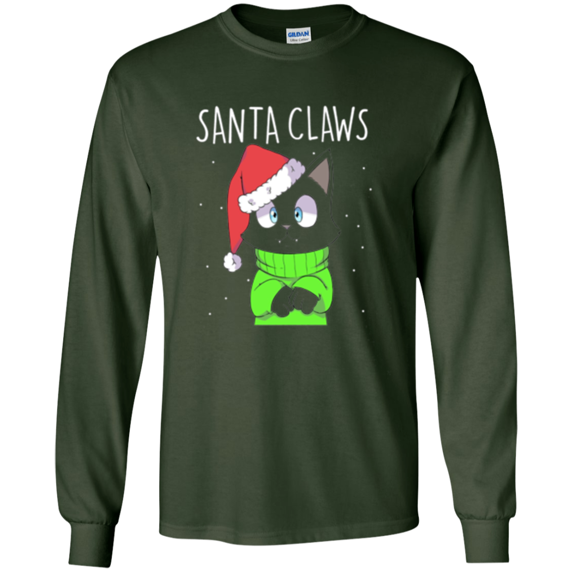 Santa Claws Cat Lovers Long Sleeve Shirt