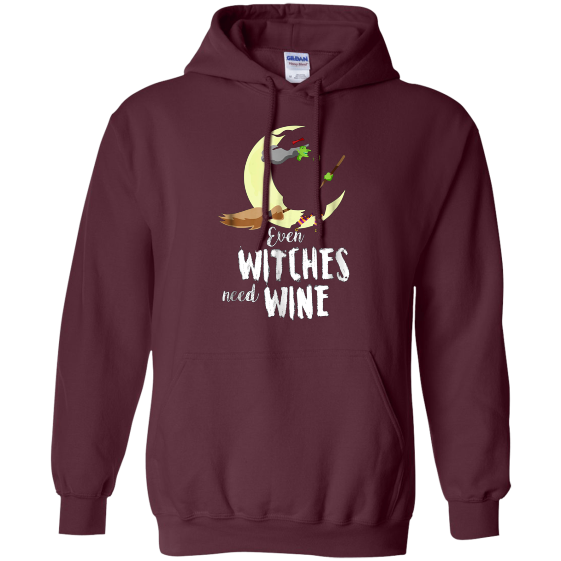 Funny Halloween T Shirt Even Witches Need Wine Shirt