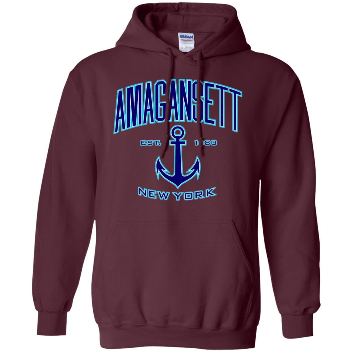 Amagansett, New York T-Shirt (Blue/Aqua)