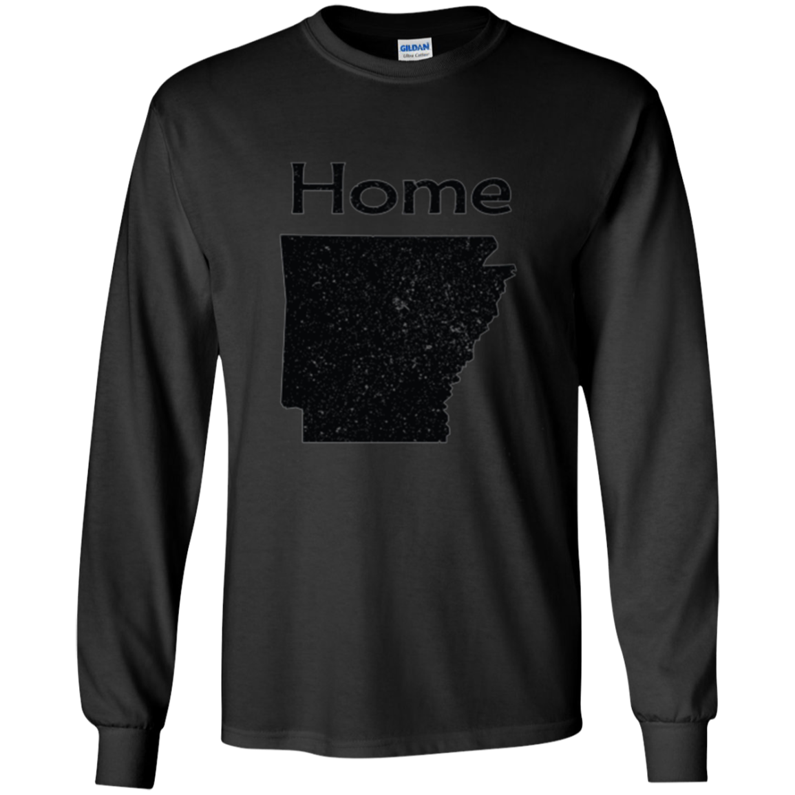 Arkansas Distressed Home State light long sleeve t-shirt