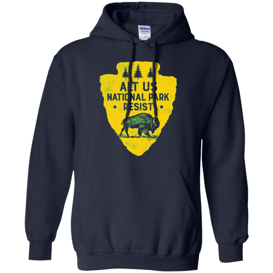 ALT US National Park Resist Service T shirt Bison Vintage