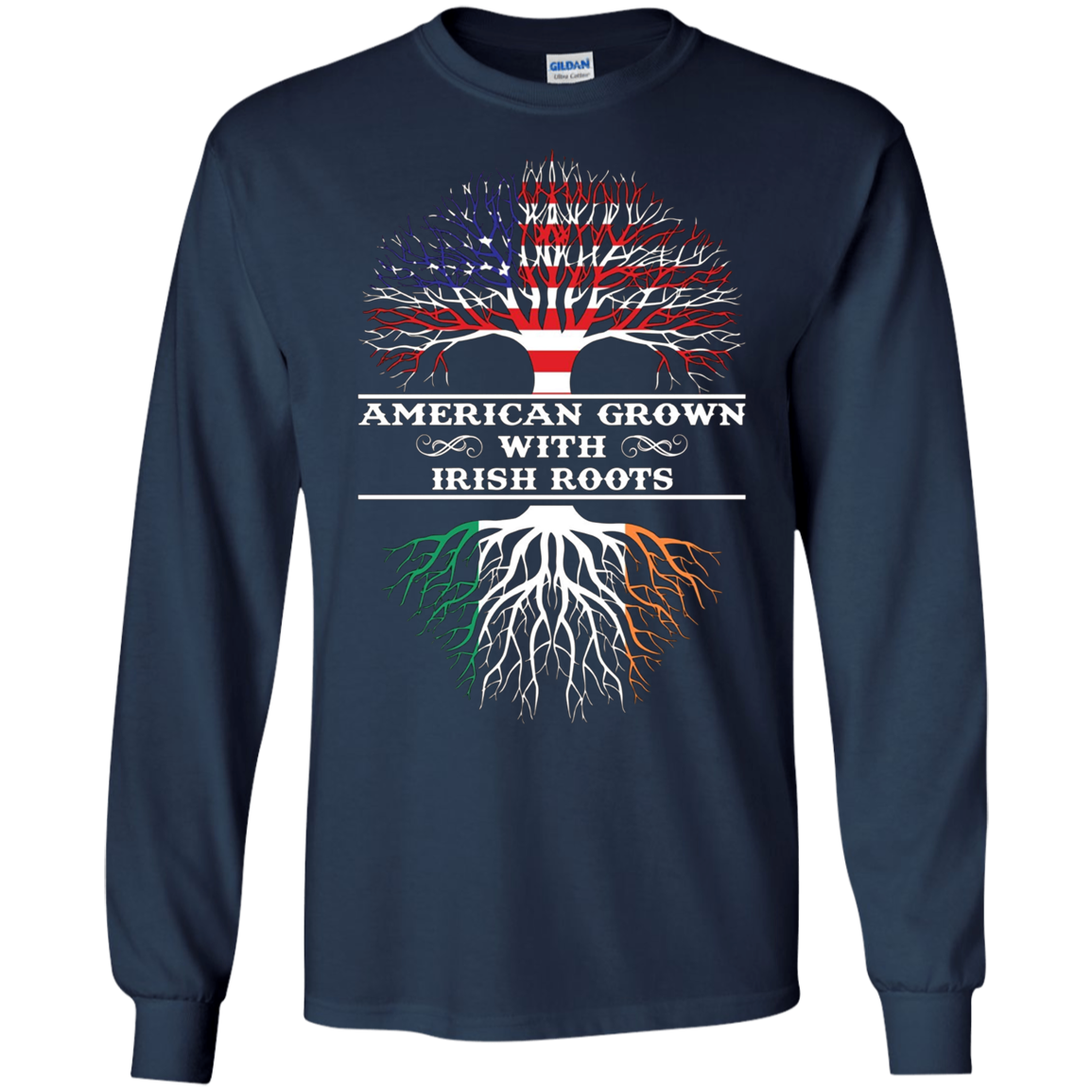 American Grown With Irish Roots Tee Shirt