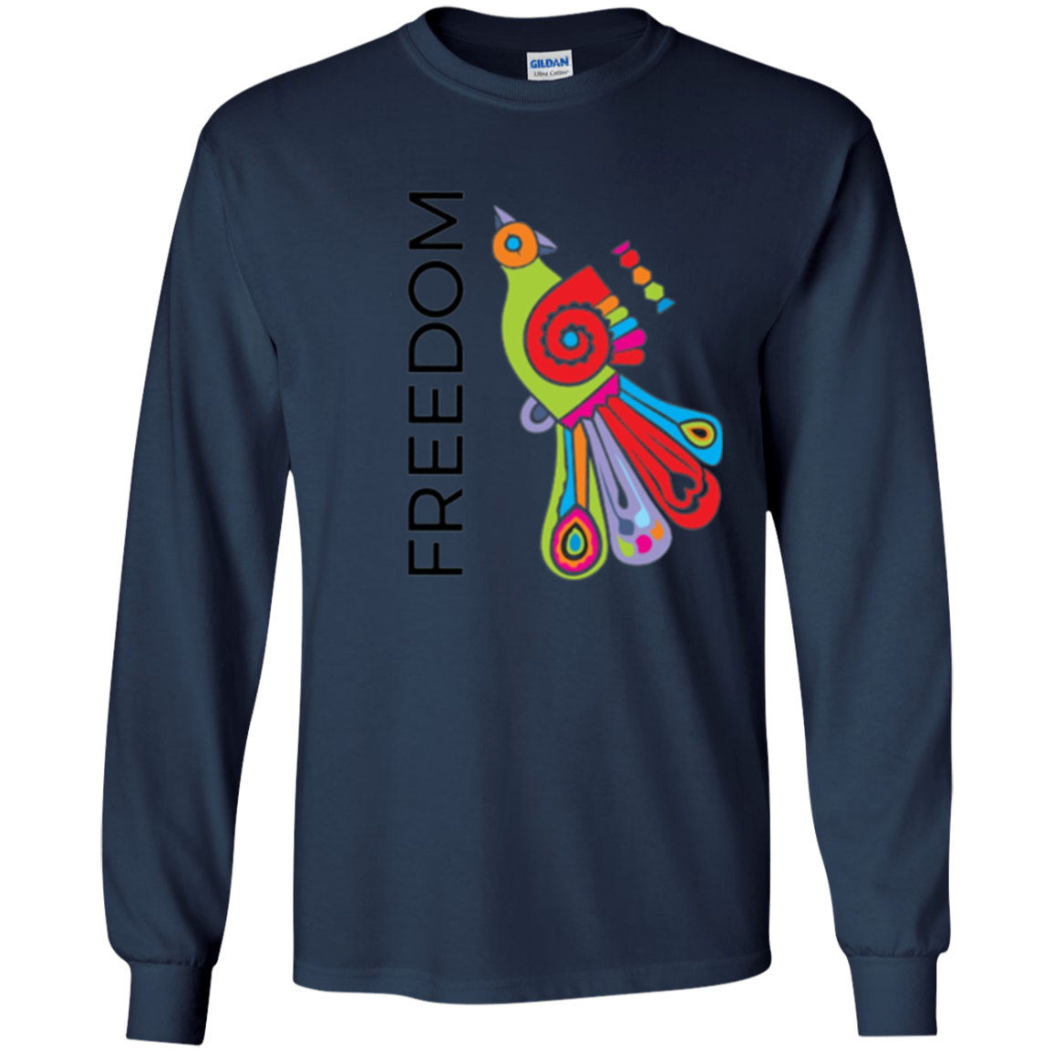 "Freedom" Bright Colorful Bird Diversity Unity T-Shirt