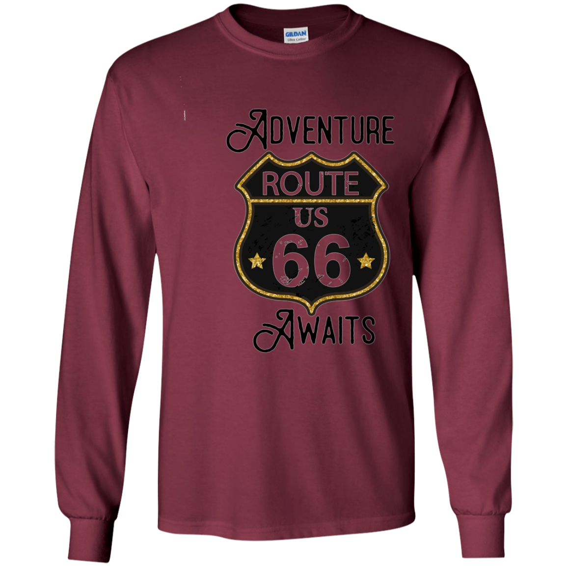 Adventure Awaits Route 66 T-Shirt