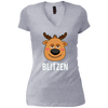 Image of Santa Reindeer Blitzen T-Shirt Christmas Group Costume Tee