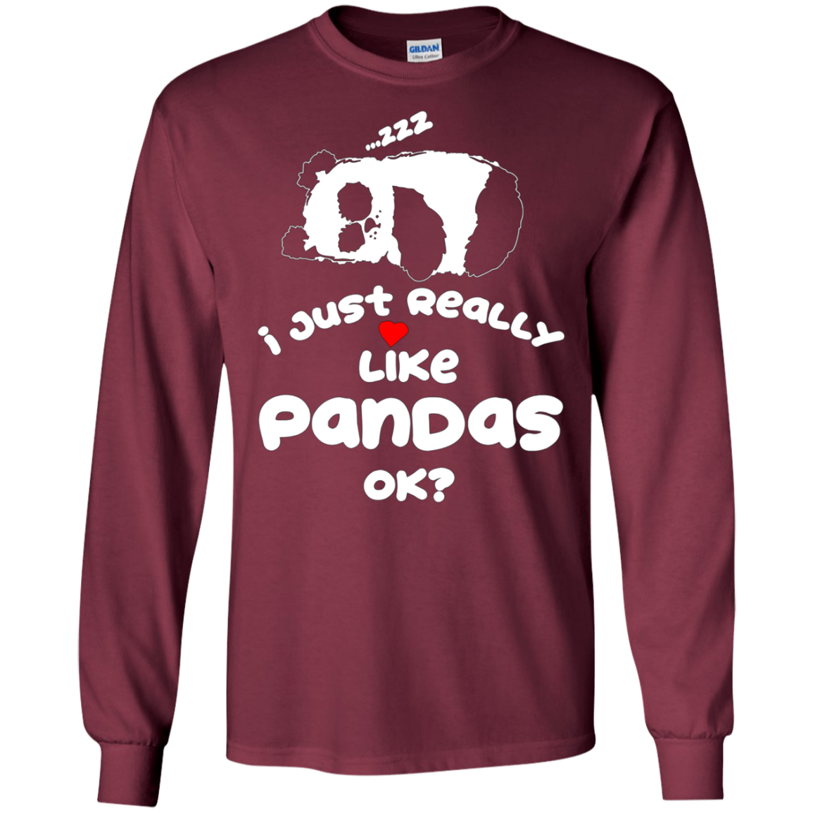 "I Just Really Like Pandas, Ok?" Chinese Panda Bear T-shirt