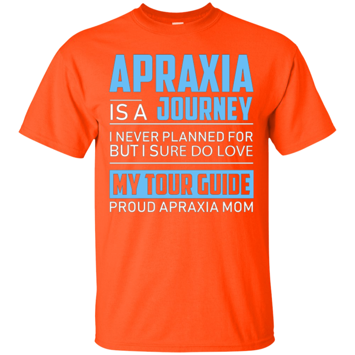 Apraxia Is A Journey I Never Planned T Shirt