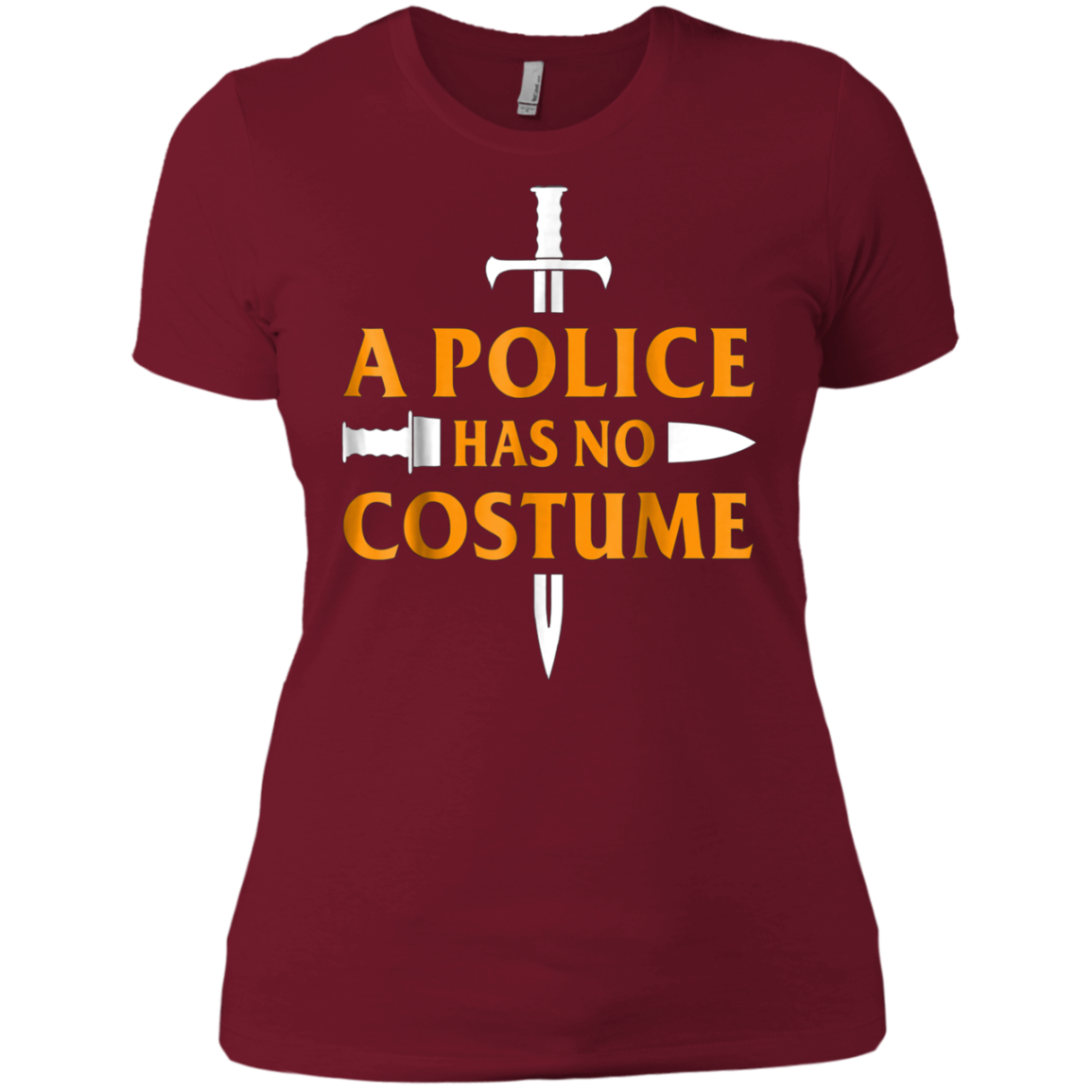 A Police Has No Costume Funny Halloween T-Shirt