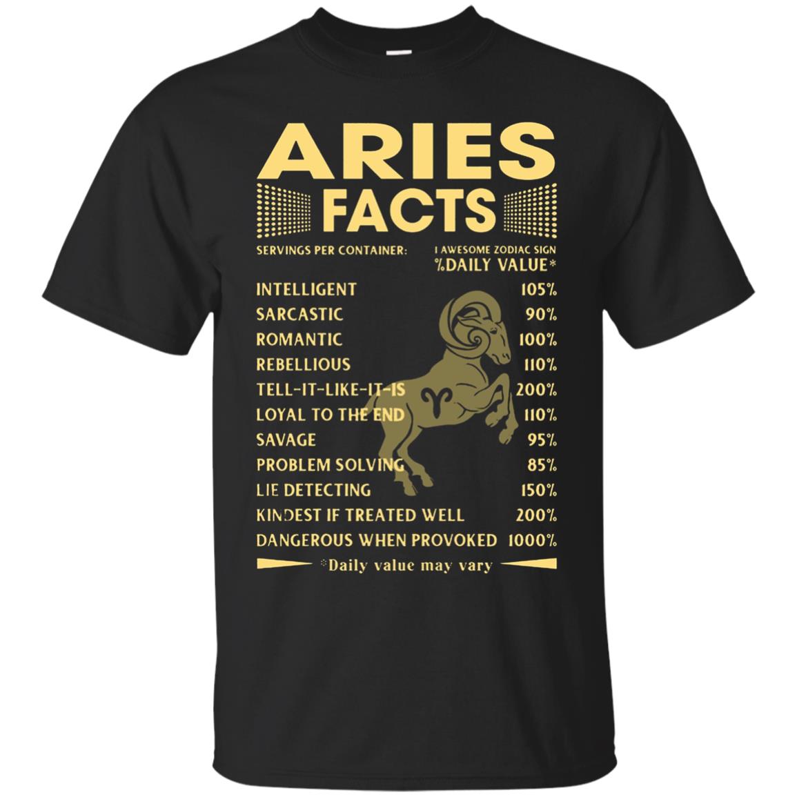Aries Facts Zodiac T-shirt