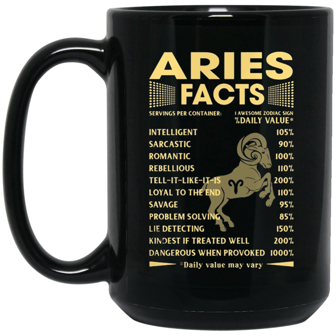 Aries Facts Zodiac T-shirt