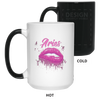 Image of Aries Zodiac Birthday Pink Lips T-Shirt for Black Women