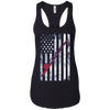 Image of American Flag Patriotic Fishing T shirt