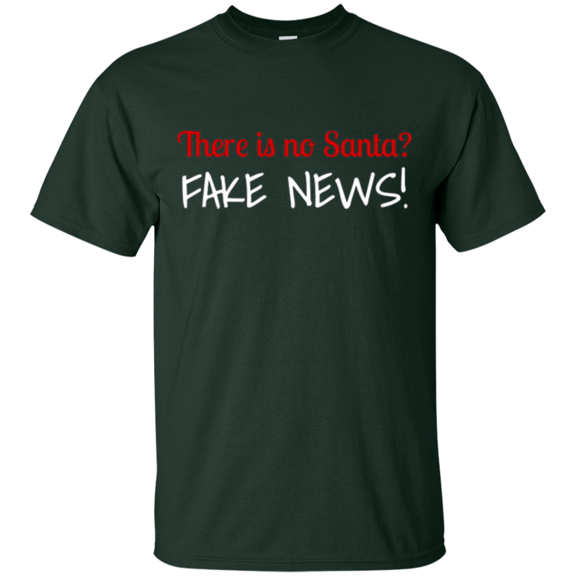 Santa Fake News T-Shirt Trump Joke Funny Christmas Gift