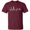 Image of Architect Heartbeat T-Shirt Funny Compass Architecture Gift