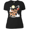 Image of Akita Dog Merry Christmas T Shirt