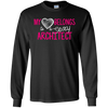 Image of Architect Shirt My Heart Belongs Architects Wife Shirt