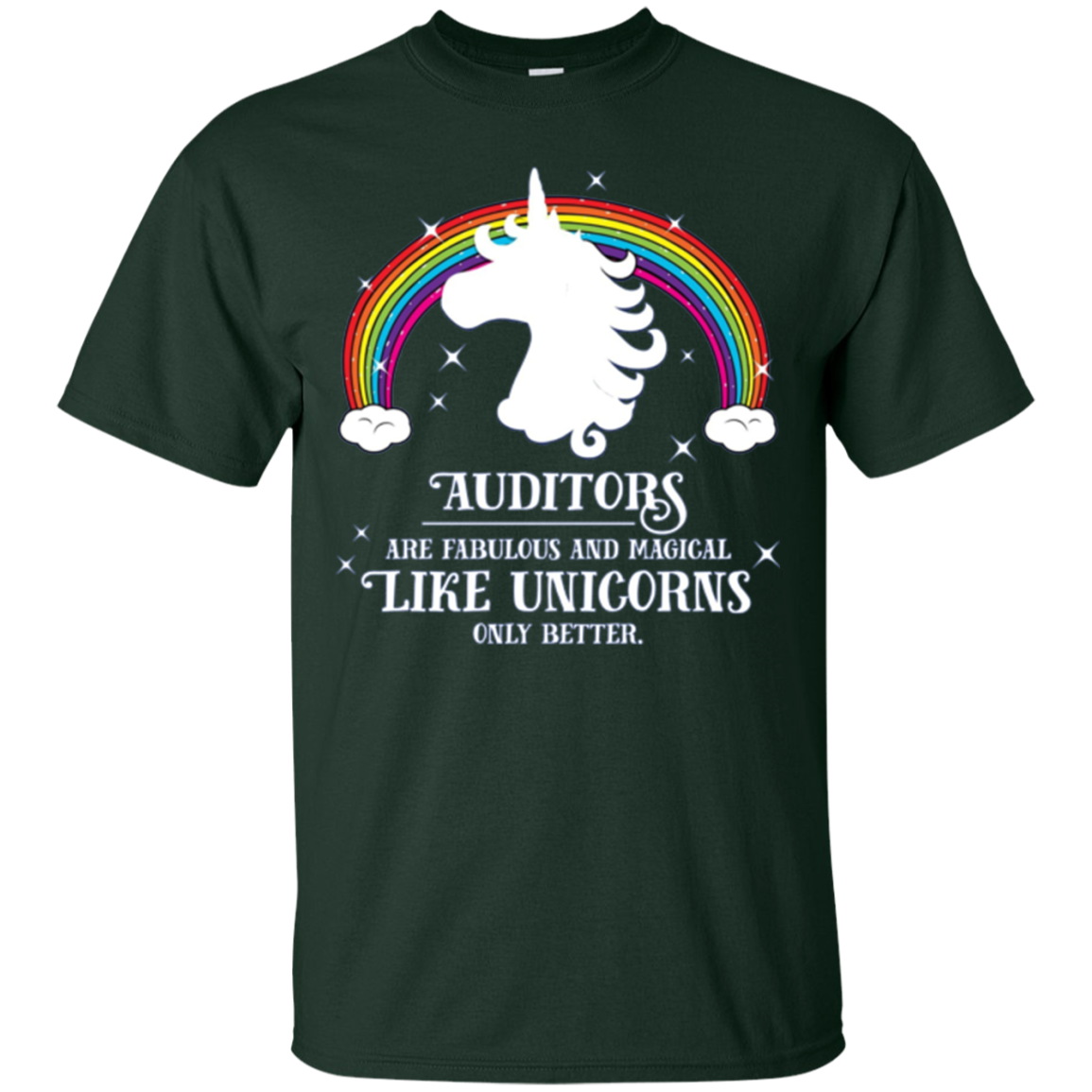 Auditors Fabulous Magical Unicorns Funny Long Sleeve Shirt