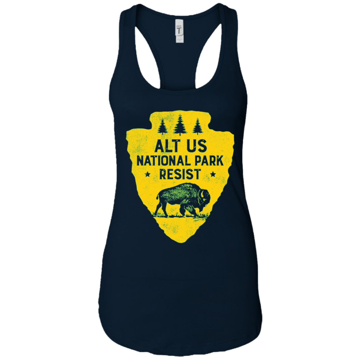 ALT US National Park Resist Service T shirt Bison Vintage