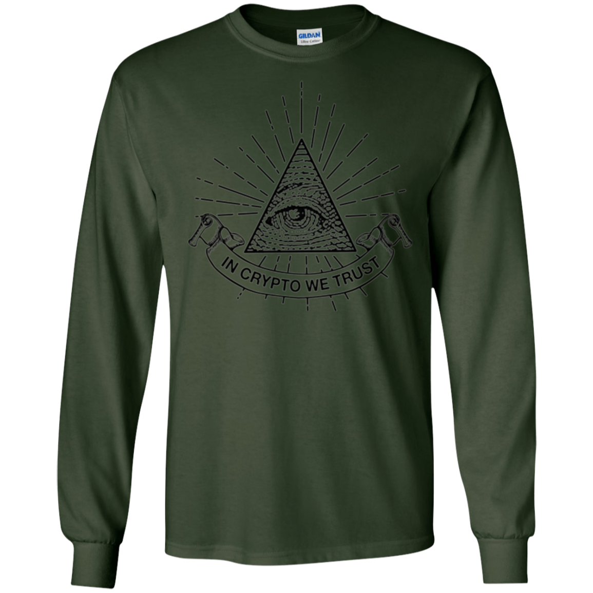 "In Crypto We Trust" Illuminati Cryptocurrency T-shirt
