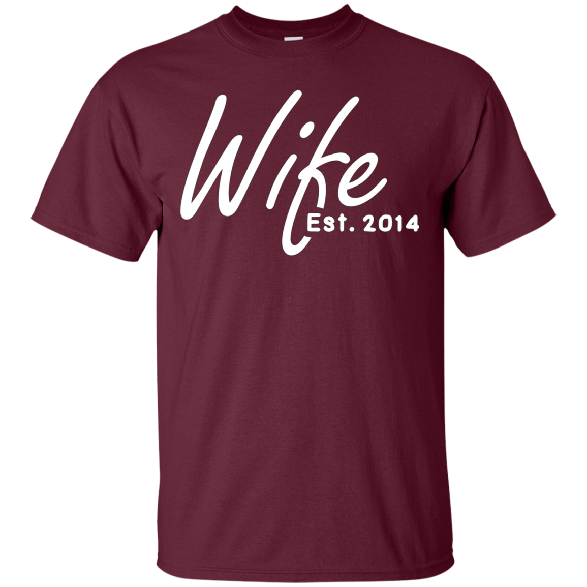 4th Wedding Anniversary Gift For Her - Wife Est 2014 Shirt