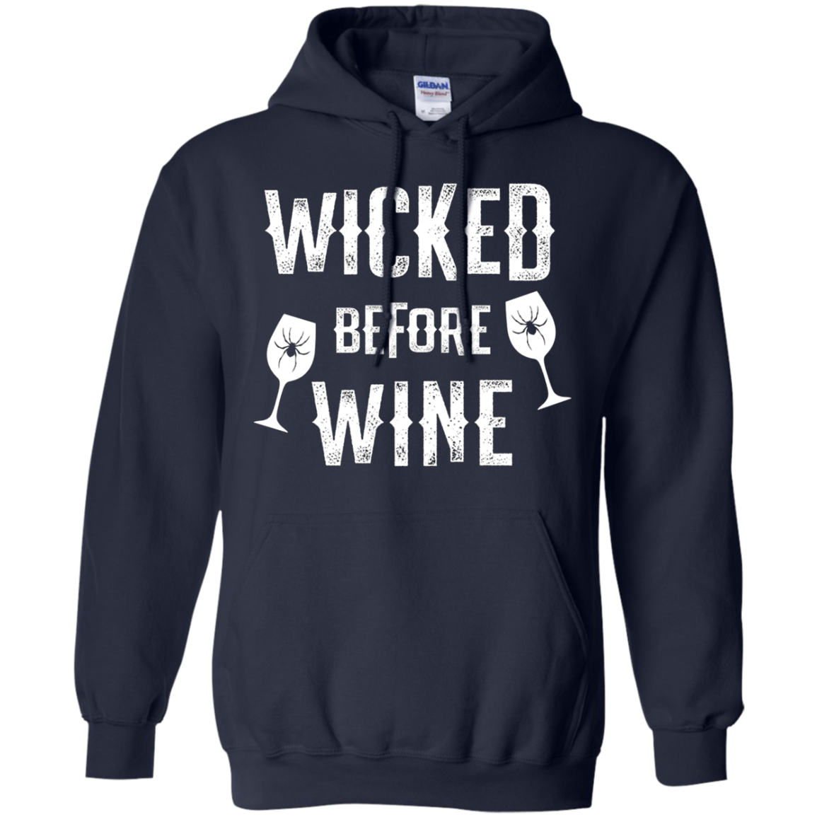 Funny Halloween Wine Long Sleeve Shirt Wicked Before Wine