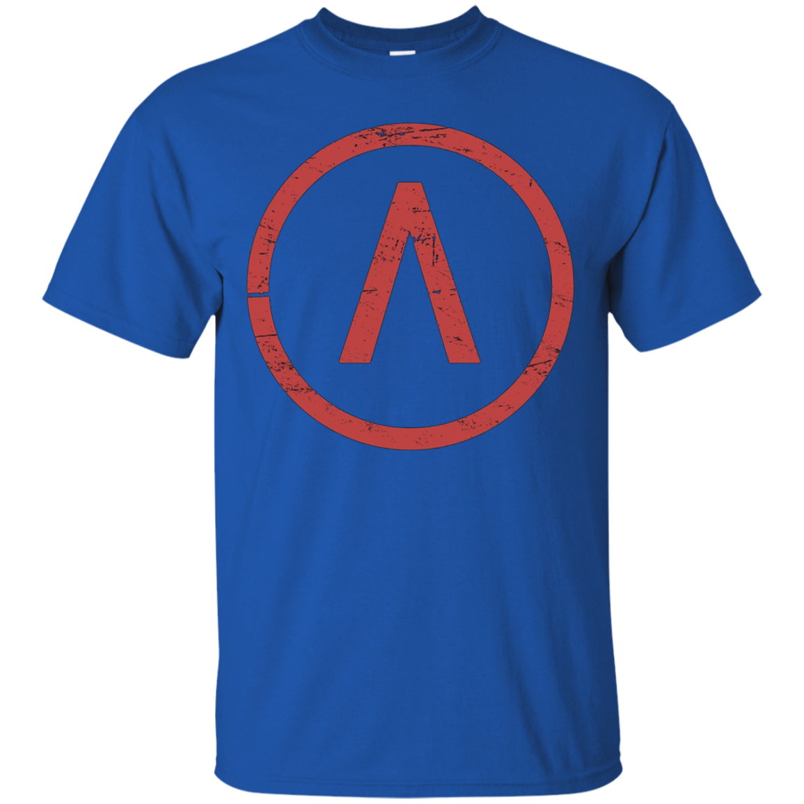 Ancient Greece Spartan Lambda Distressed T-Shirt