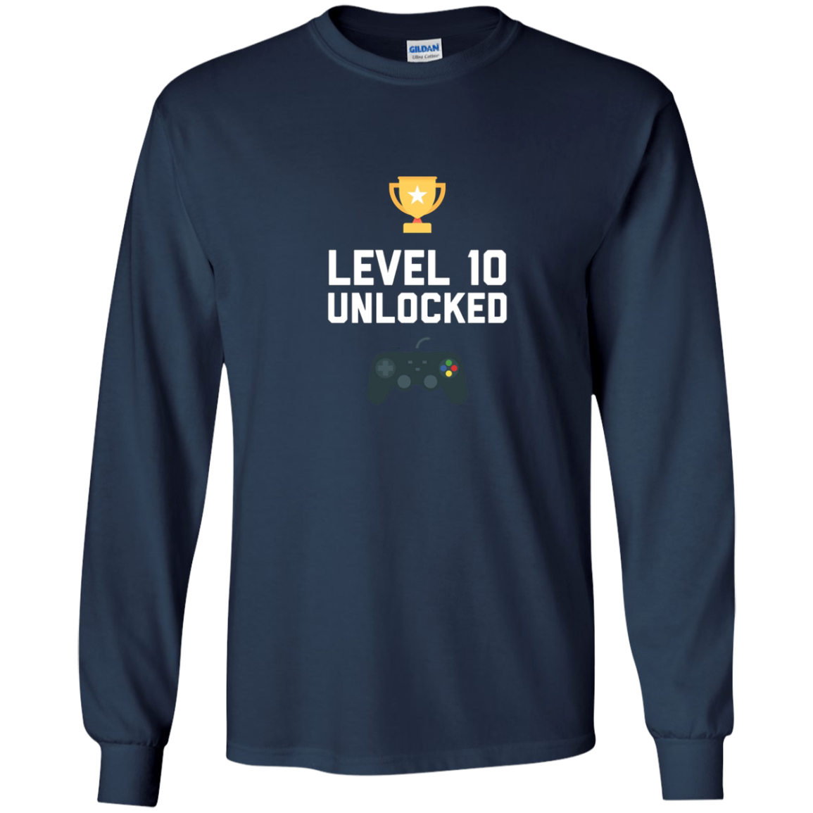 10th Birthday Shirt Gift 10 Year Old Level Up Gamer Tshirt