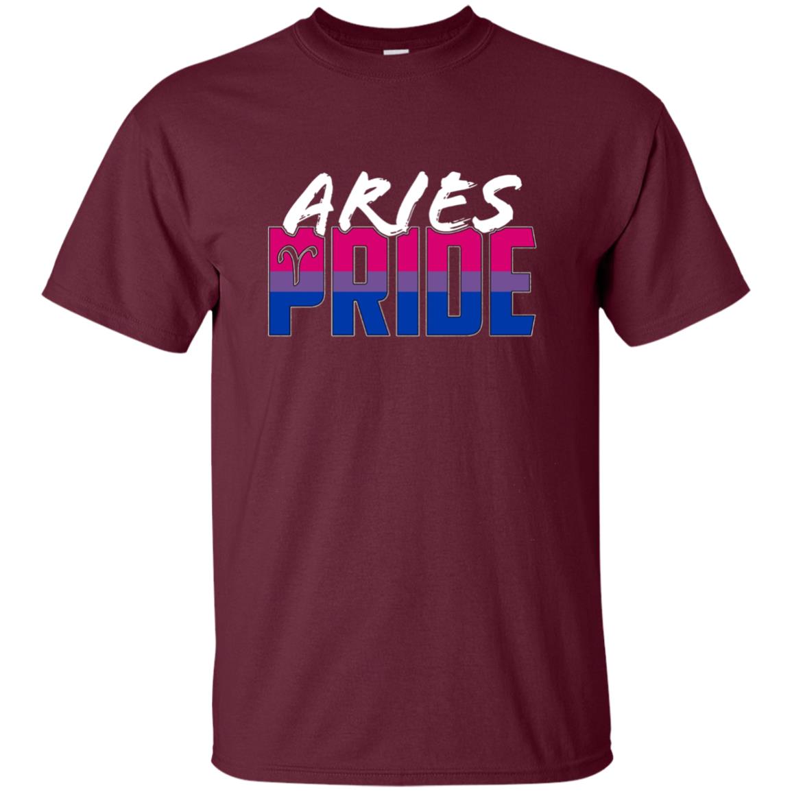 Aries Bisexual Pride Flag Zodiac Sign Long Sleeve T-Shirt