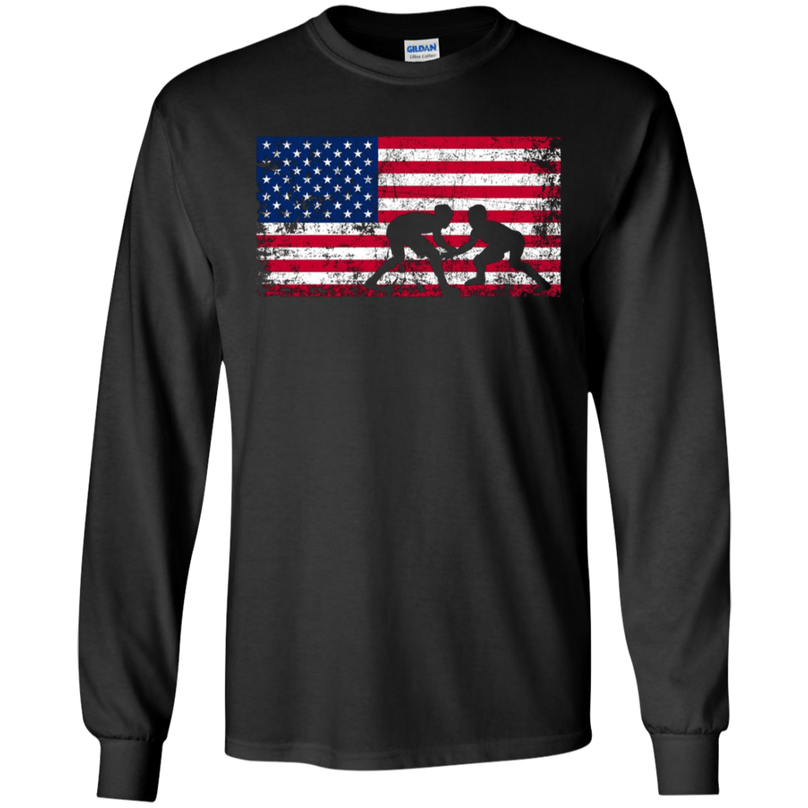 American Flag Wrestling T-shirt Wrestling Gift