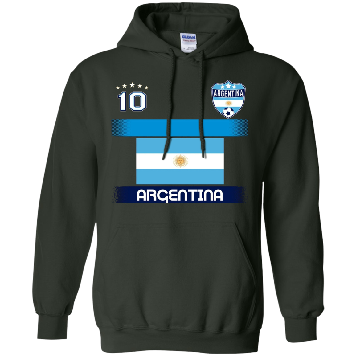 ARGENTINA Football Soccer T-Shirt with national flag