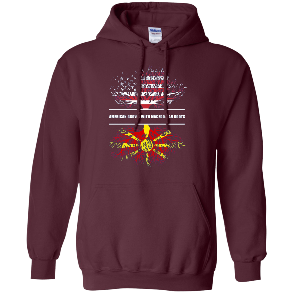 American Grown With Macedonian Roots T-Shirt Macedonia Shirt