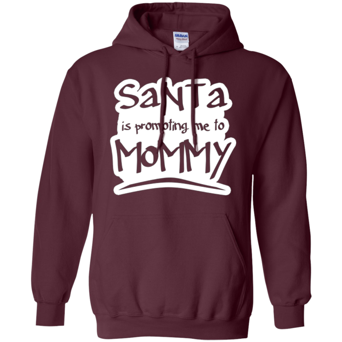 Santa Is Promoting Me To Mommy T-Shirt | Christmas Tee