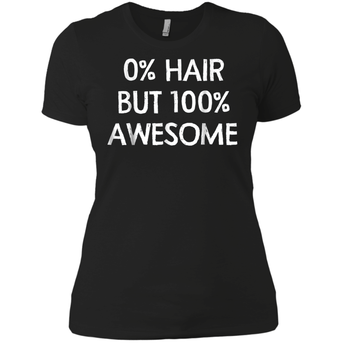 0% Hair But 100% Awesome Shirt Alopecia spot baldness Shirt