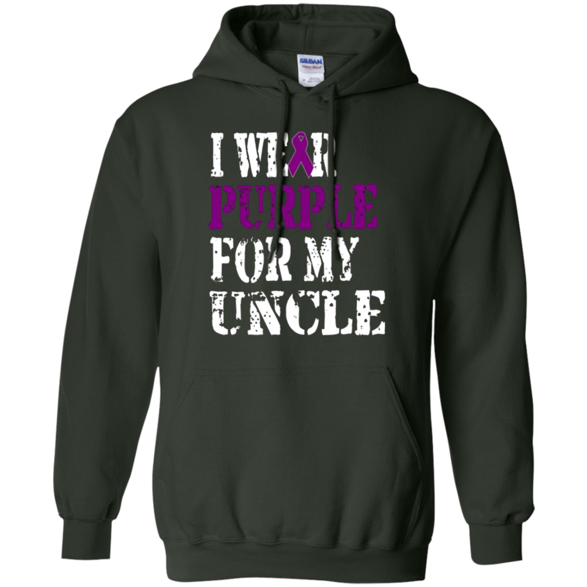 Alzheimer's Awareness T-shirt I Wear Purple For My Uncle