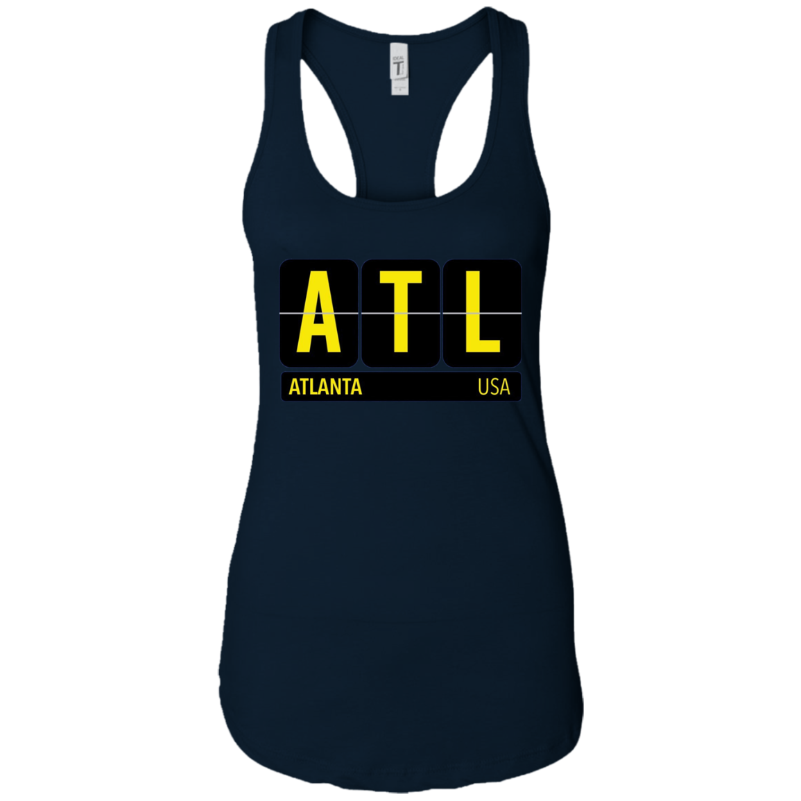 ATL Atlanta Georgia USA Travel Souvenir Long Sleeve (Yellow)