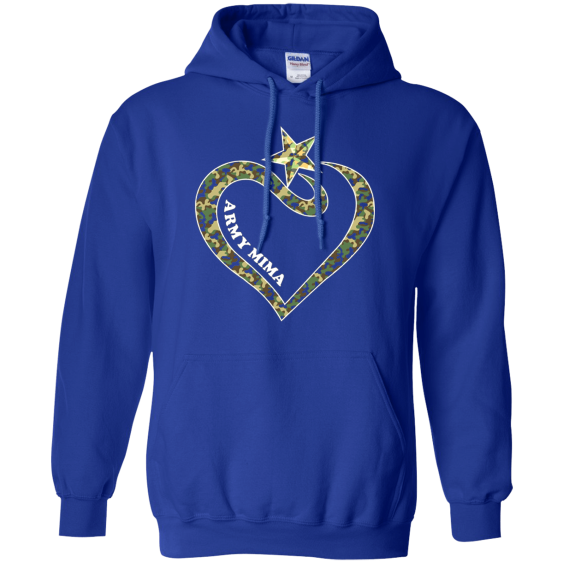 Army Mima With US Star Army Clothes T-Shirt Happy Mother