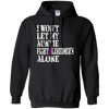 Image of Alzheimer's Awareness T Shirt For Aunties Purple Ribbon Tee