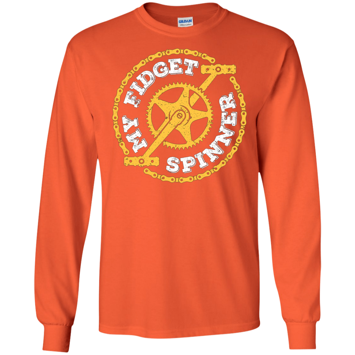 Bike Lover Funny Tshirt - My Fidget Spinner Tee Shirt Gift