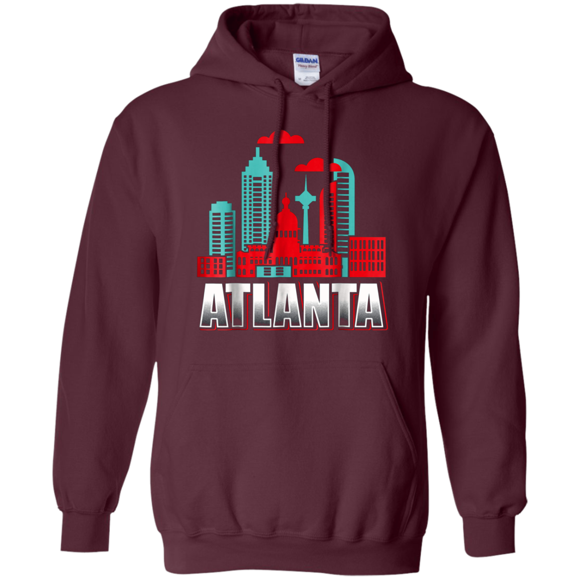 Atlanta T Shirt Funny Atlanta Georgia Skyline Souvenir Tee