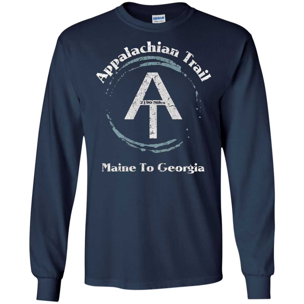 T-shirt en détresse des Appalaches Trail Hiker 2190 Miles
