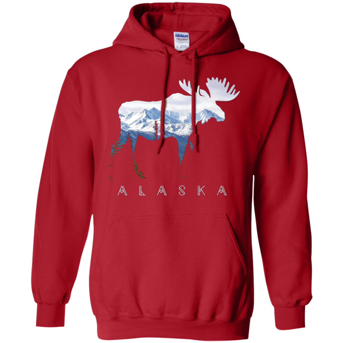 Alaska Day Moose Snowy Mountain Shirt