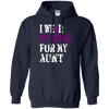 Image of Alzheimer's Awareness Tshirt I Wear Purple For My Aunt