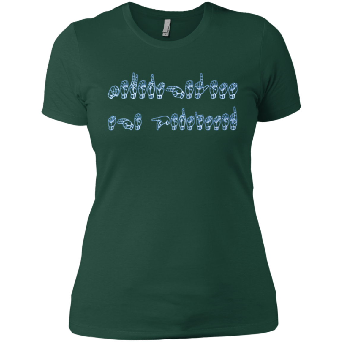 American Sign Language Nevertheless She Persisted T shirt