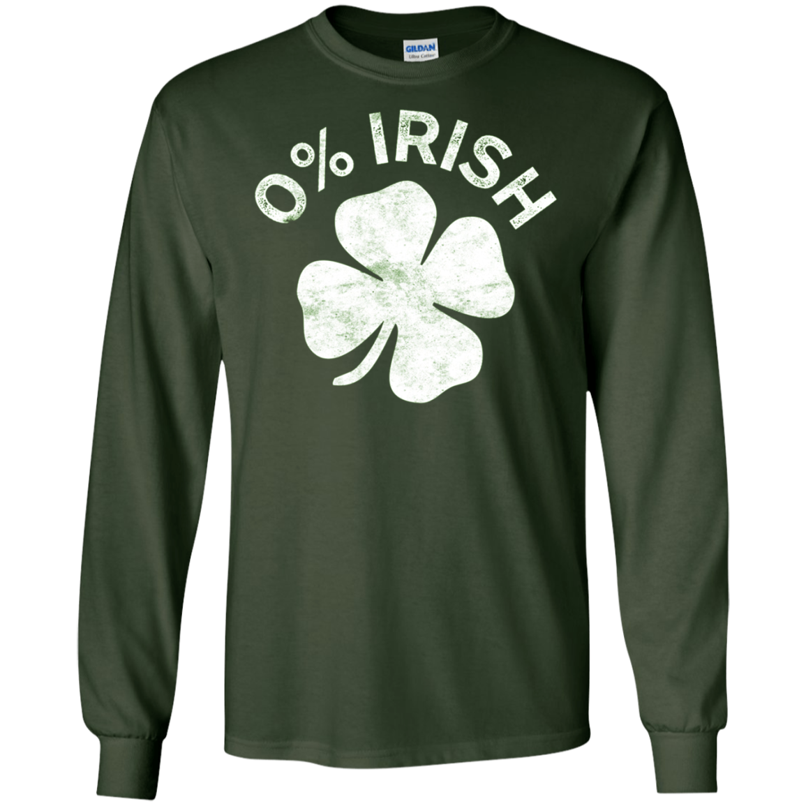 0% Irish T-Shirt Vintage Saint Patrick Day Gift